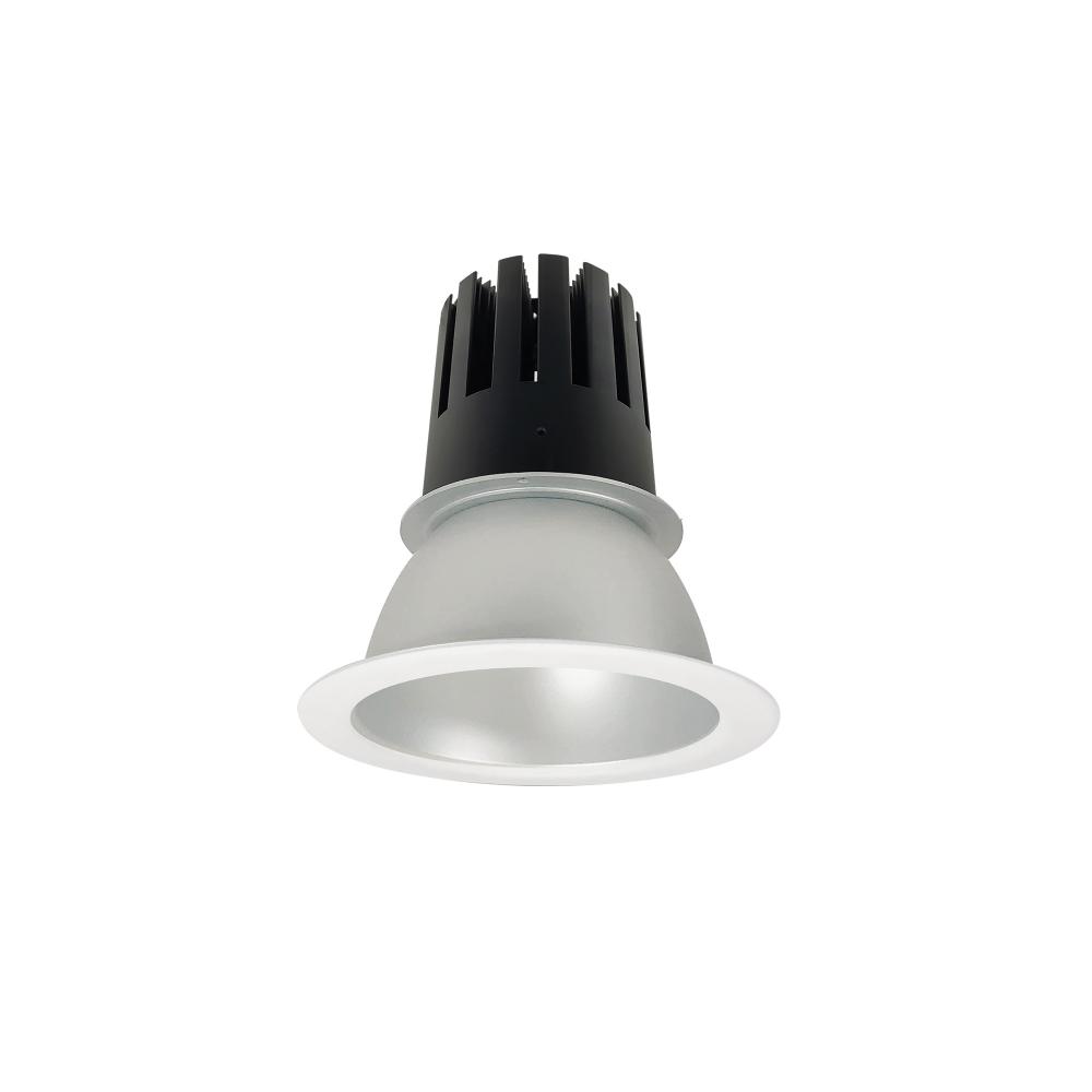 4" Sapphire III Round Open Reflector, 2500lm, 3000K, Flood Optic, Haze Reflector/Matte Powder