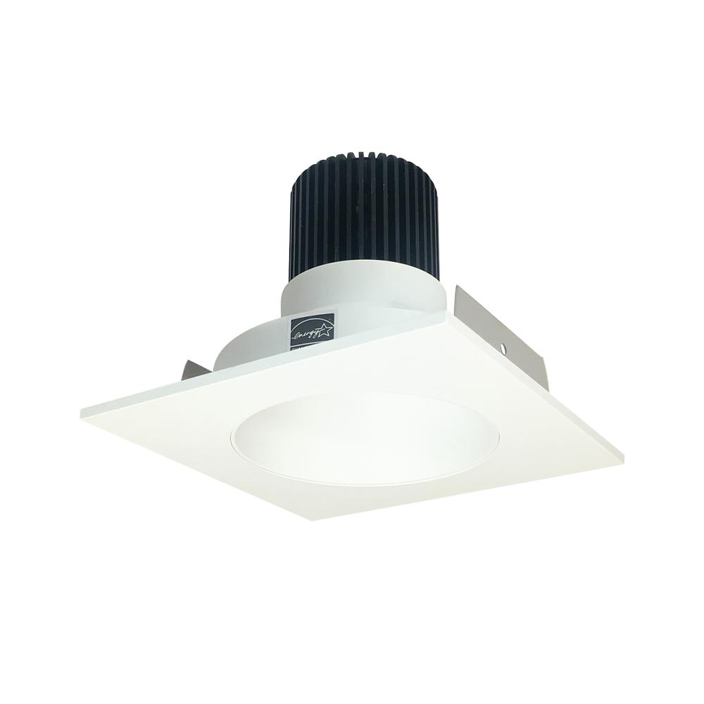 4" Iolite LED Square Reflector with Round Aperture, 10-Degree Optic, 850lm / 12W, 3500K, Matte
