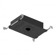 Nora NHAPIC-3R05L13055DP - 3" Apollo Round IC Air-Tight New Construction Housing w/ 0.5" to 0.875" Ceiling Collar,