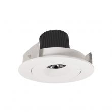 Nora NIO-4RG35QWW - 4" Iolite LED Round Adjustable Gimbal, 10-Degree Optic, 850lm / 12W, 3500K, White Finish
