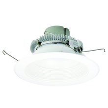 Nora NLCBC2-65230MPW/10 - 6" Cobalt Click Round Retrofit Baffle, 1000lm / 12W, 3000K, Matte Powder White Baffle / Matte