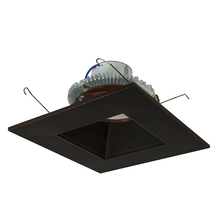 Nora NLCBC2-65630BZBZ/10 - 6" Cobalt Click Square Retrofit Reflector with Square Aperture, 1000lm / 12W, 3000K, Bronze