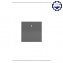 Legrand ASPD1532M277 - adorne 277V Paddle Switch, Magnesium, with Microban