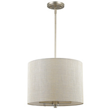 Raw Brass Acclaim Lighting IN11140RB Jessica Indoor 4-Light Pendant with Fabric Shade 