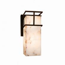 Justice Design Group ALR-8646W-DBRZ - Structure 1-Light Large Wall Sconce - Outdoor