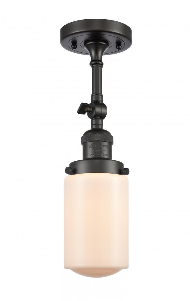 Dover - 1 Light - 5 inch - Oil Rubbed Bronze - Adjustable Semi-Flush Mount