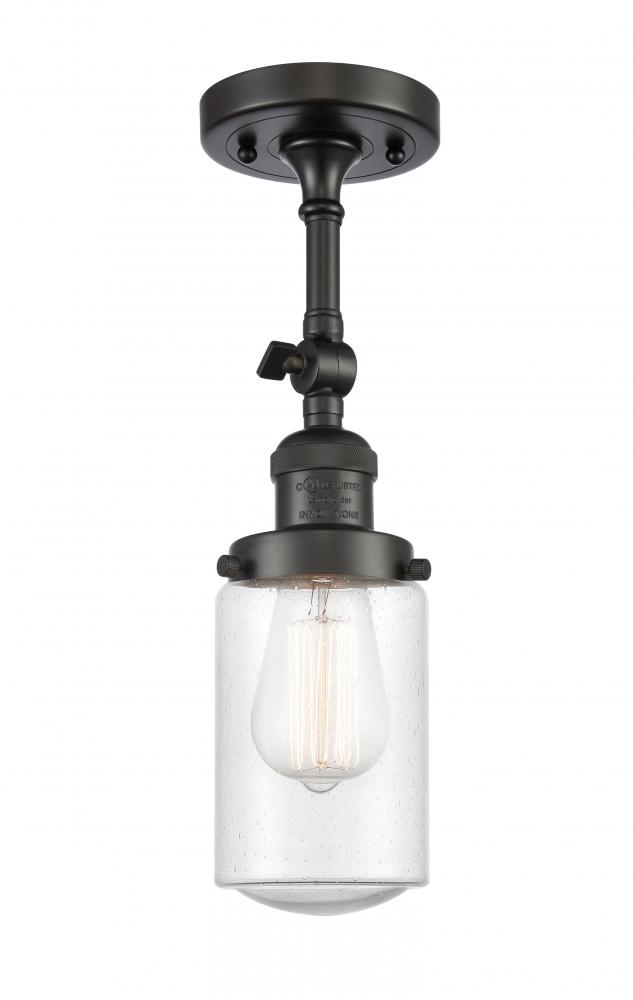 Dover - 1 Light - 5 inch - Oil Rubbed Bronze - Adjustable Semi-Flush Mount