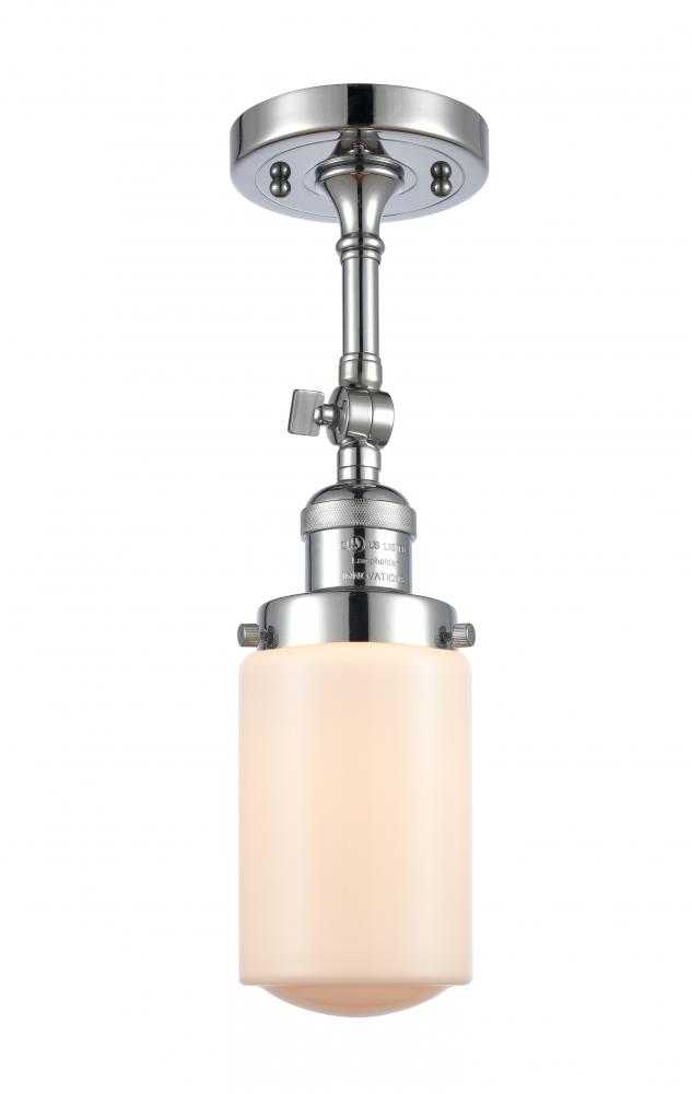 Dover - 1 Light - 5 inch - Polished Chrome - Adjustable Semi-Flush Mount