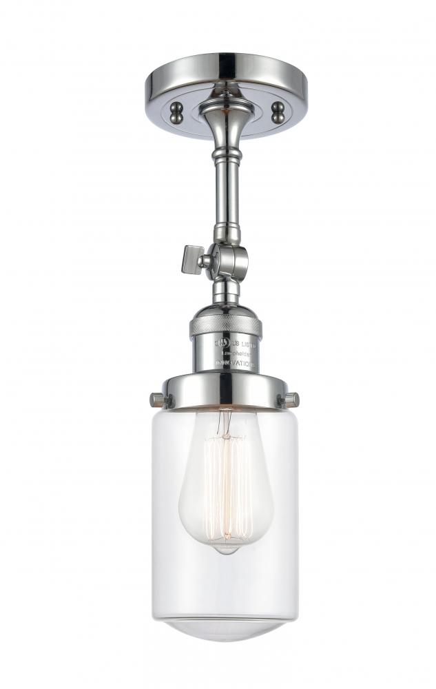 Dover - 1 Light - 5 inch - Polished Chrome - Adjustable Semi-Flush Mount