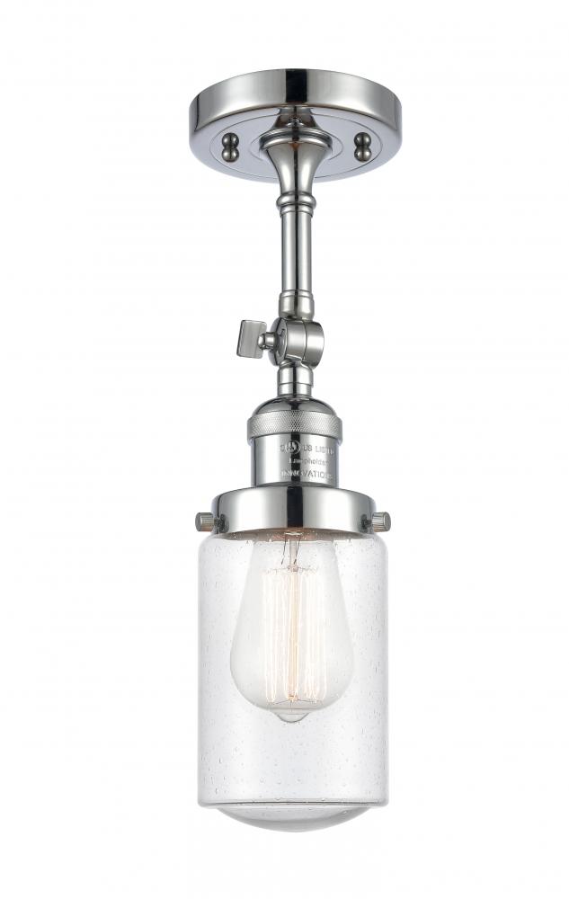 Dover - 1 Light - 5 inch - Polished Chrome - Adjustable Semi-Flush Mount