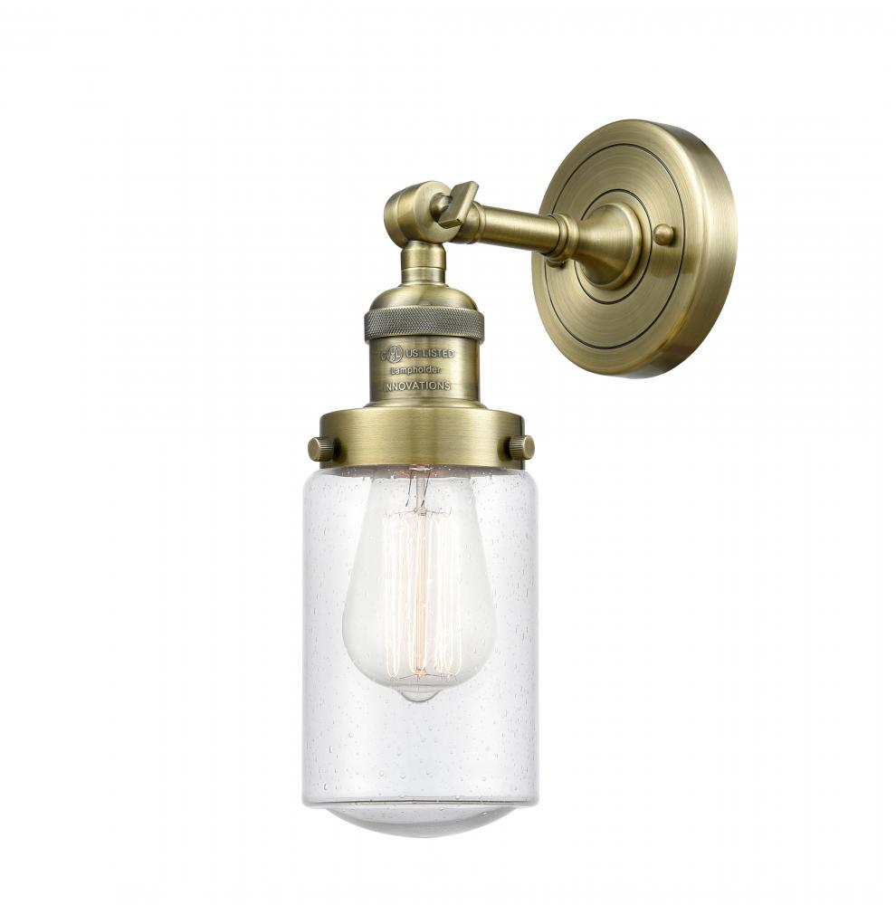 Dover - 1 Light - 5 inch - Antique Brass - Adjustable Sconce