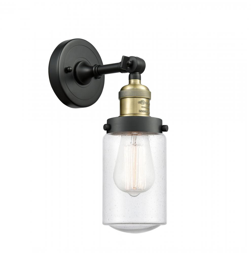 Dover - 1 Light - 5 inch - Black Antique Brass - Adjustable Sconce