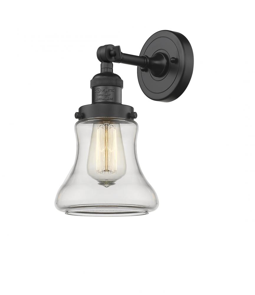 Bellmont - 1 Light - 7 inch - Matte Black - Adjustable Sconce
