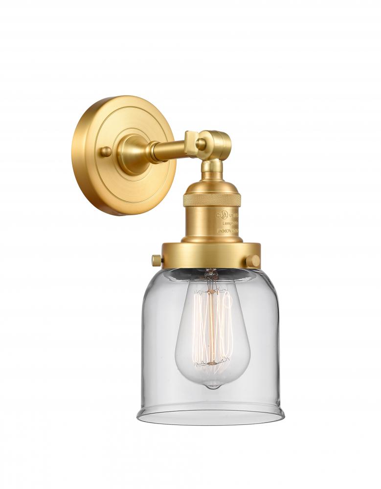 Bell - 1 Light - 5 inch - Satin Gold - Adjustable Sconce