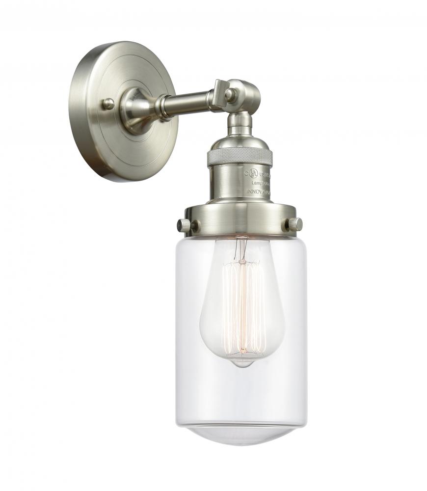 Dover - 1 Light - 5 inch - Brushed Satin Nickel - Adjustable Sconce