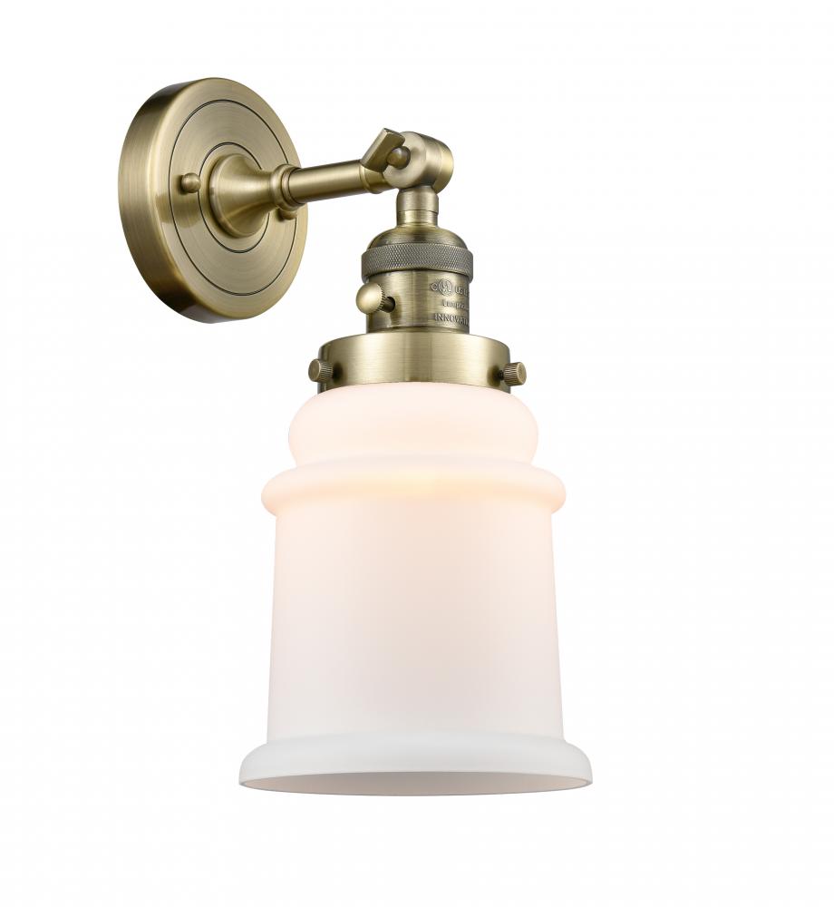Canton - 1 Light - 7 inch - Antique Brass - Adjustable Sconce