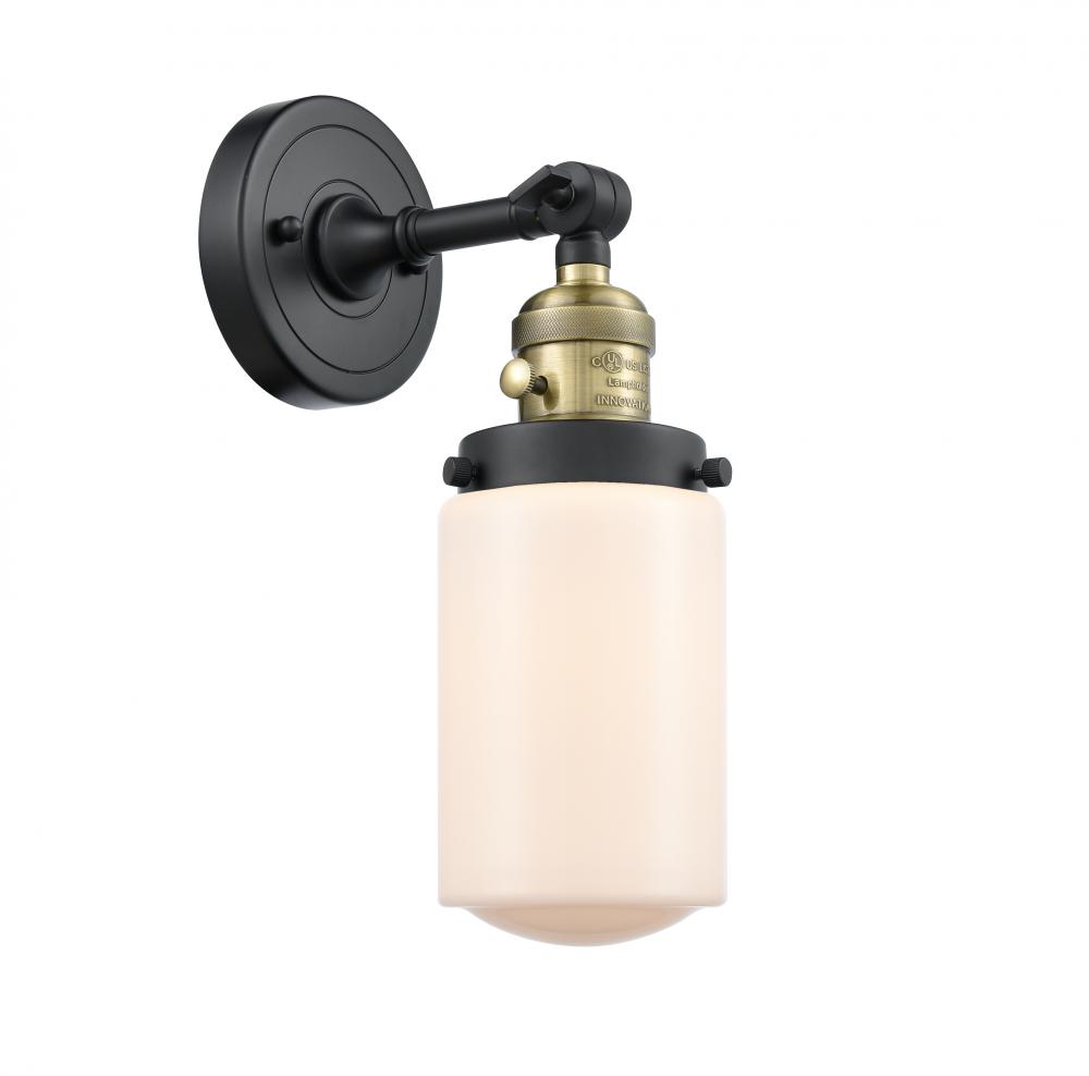 Dover - 1 Light - 5 inch - Black Antique Brass - Adjustable Sconce