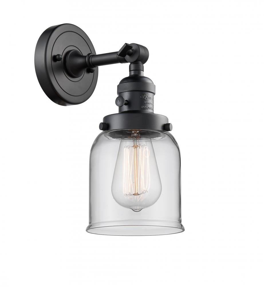 Bell - 1 Light - 5 inch - Matte Black - Adjustable Sconce