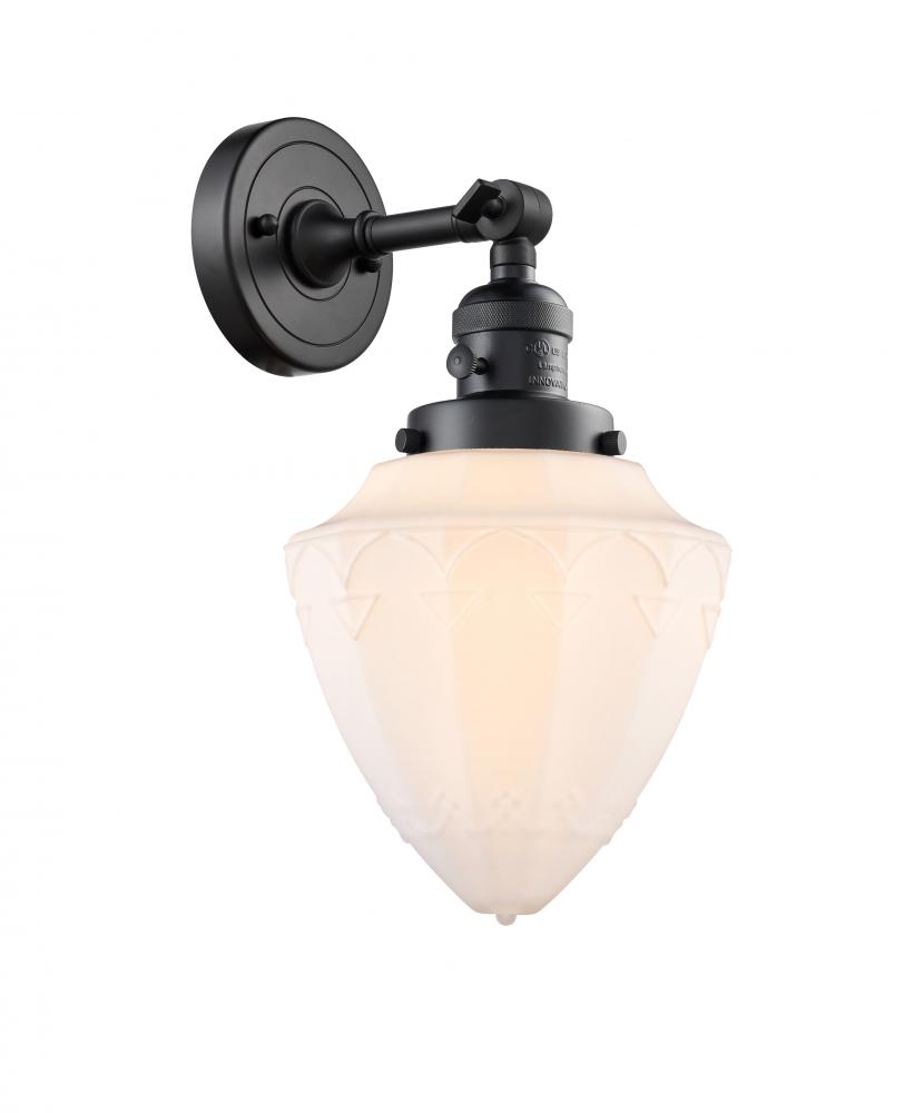 Bullet - 1 Light - 7 inch - Matte Black - Adjustable Sconce
