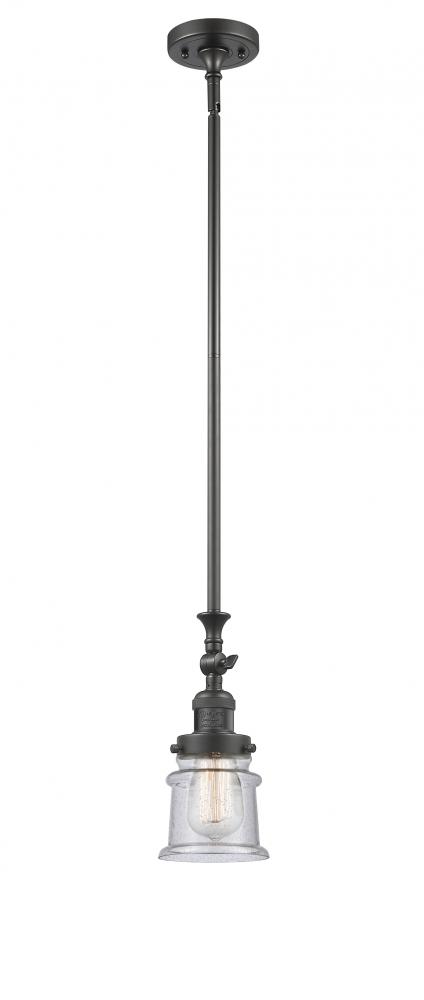 Canton - 1 Light - 5 inch - Oil Rubbed Bronze - Stem Hung - Adjustable Mini Pendant