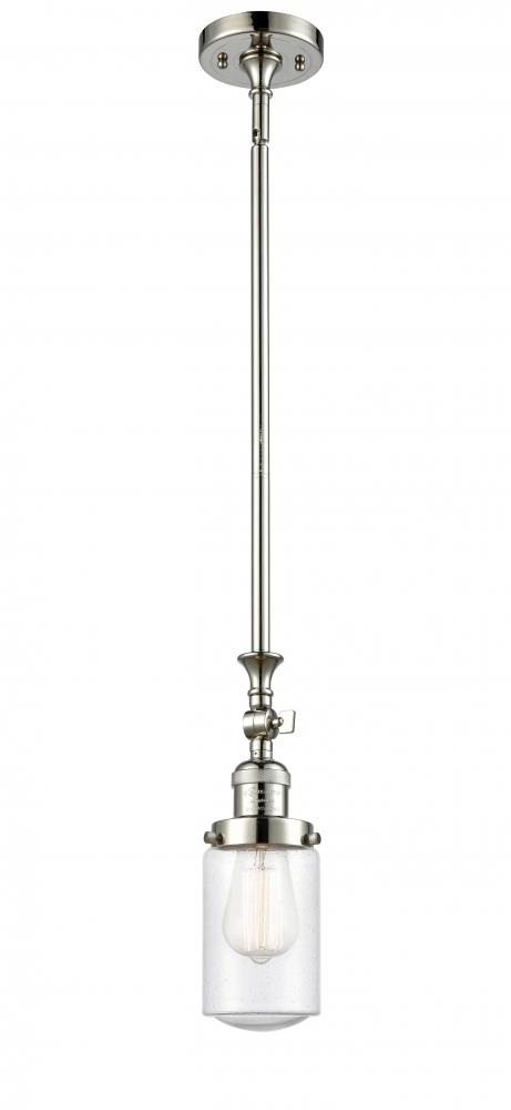 Dover - 1 Light - 5 inch - Polished Nickel - Stem Hung - Adjustable Mini Pendant