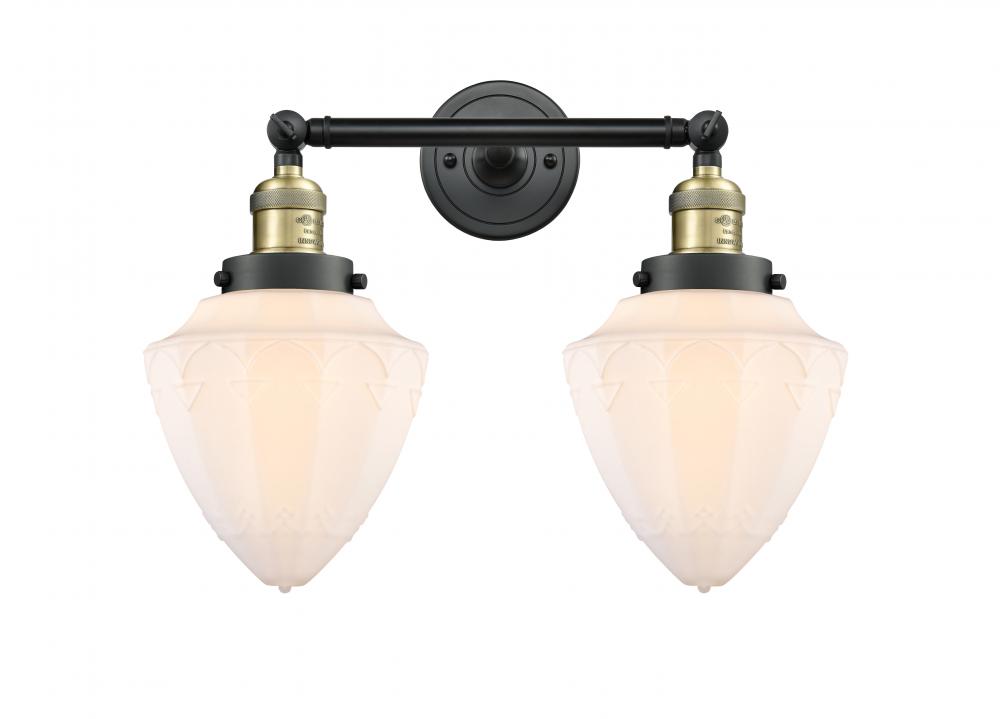 Bullet - 2 Light - 18 inch - Black Antique Brass - Adjustable Bath Vanity Light
