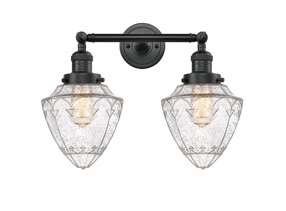 Bullet - 2 Light - 18 inch - Matte Black - Adjustable Bath Vanity Light