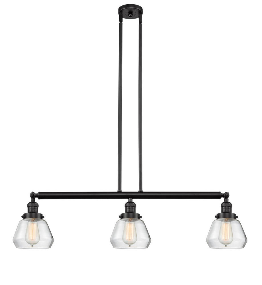 Fulton - 3 Light - 39 inch - Oil Rubbed Bronze - Stem Hung - Adjustable Island Light