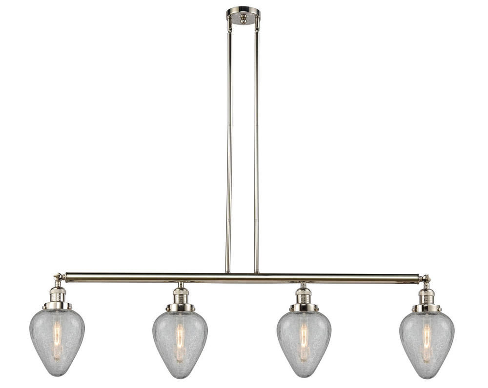 Geneseo - 4 Light - 52 inch - Polished Nickel - Stem Hung - Adjustable Island Light