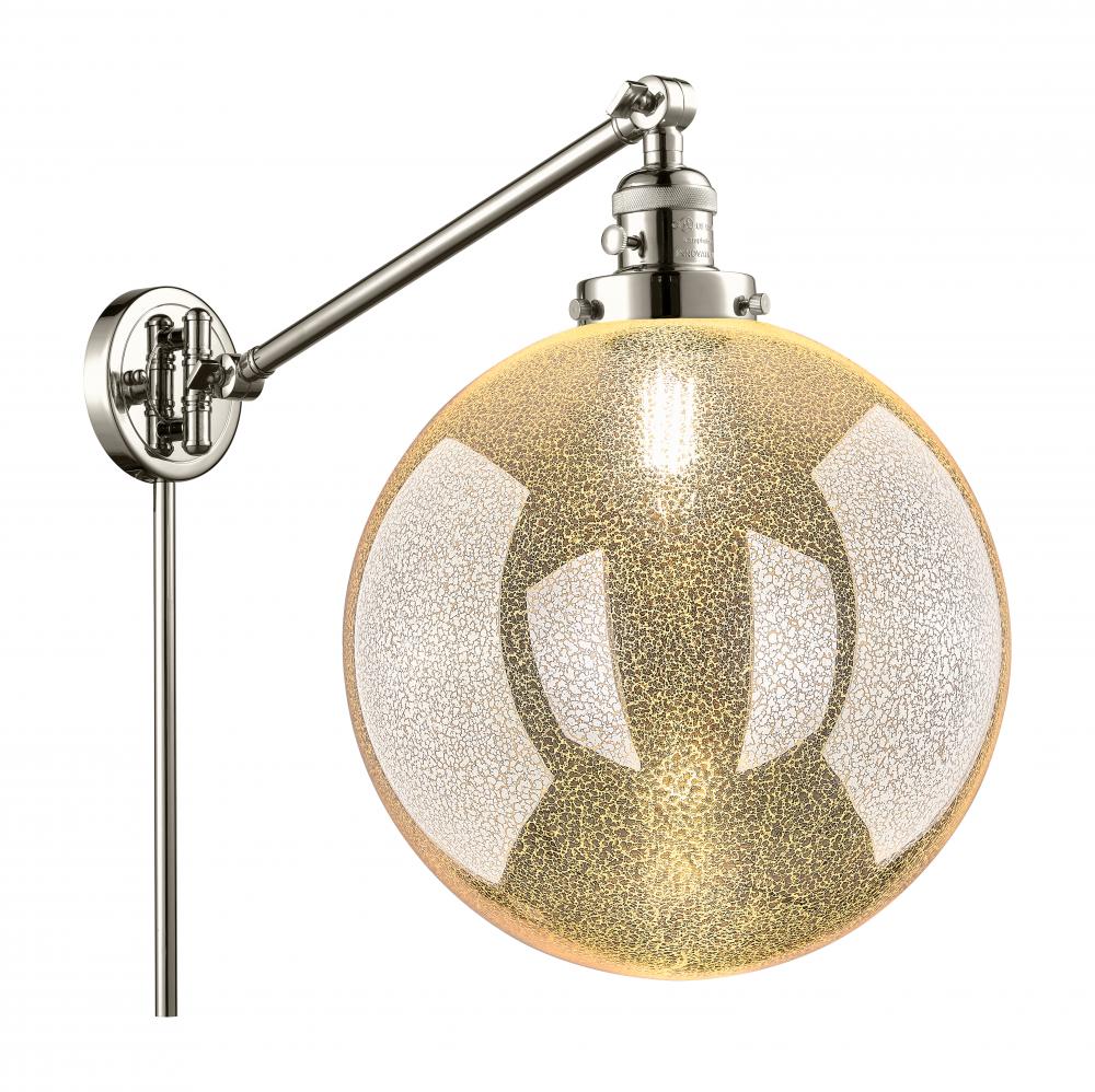 Beacon - 1 Light - 12 inch - Polished Nickel -Adjustable Swing Arm