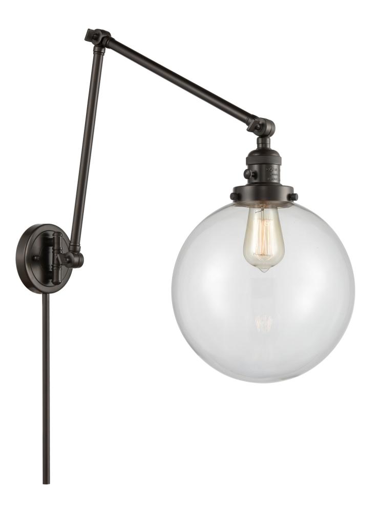 Beacon - 1 Light - 10 inch - Oil Rubbed Bronze -Adjustable Swing Arm