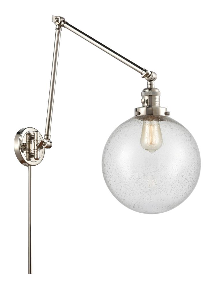 Beacon - 1 Light - 10 inch - Polished Nickel -Adjustable Swing Arm
