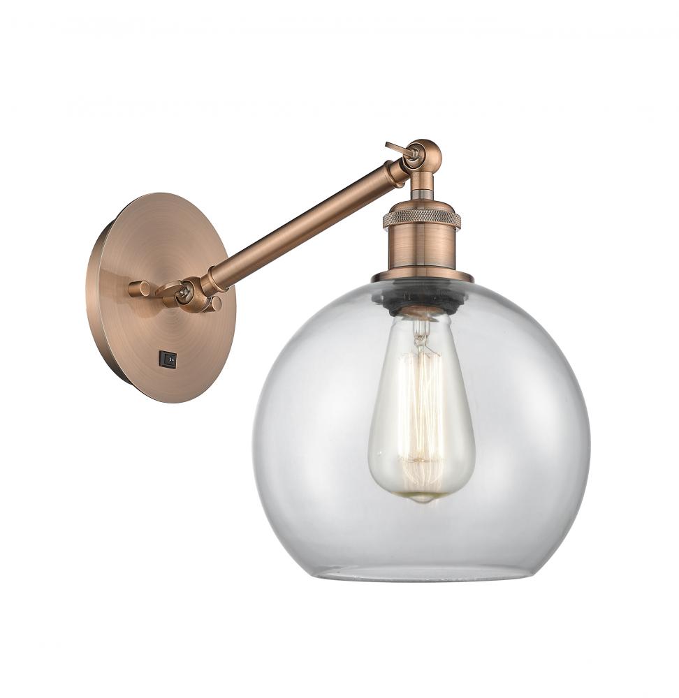 Athens - 1 Light - 8 inch - Antique Copper - Adjustable Sconce