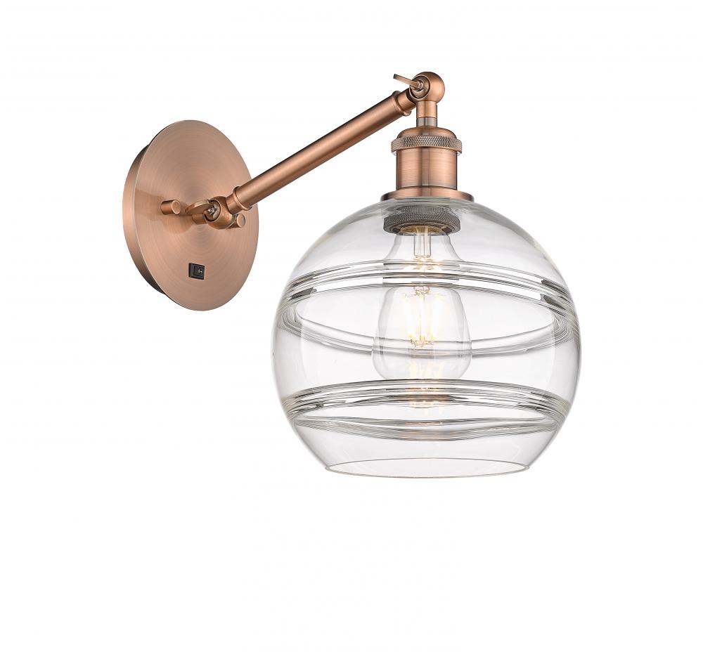 Rochester - 1 Light - 8 inch - Antique Copper - Adjustable Sconce
