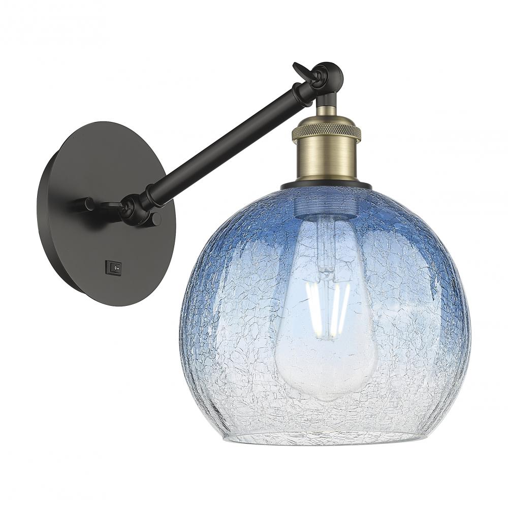 Brookhaven Globe - 1 Light - 8 inch - Black Antique Brass - Sconce