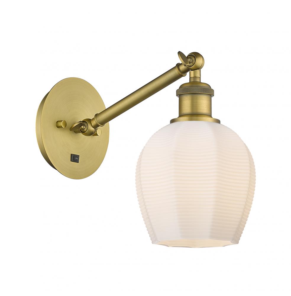 Norfolk - 1 Light - 6 inch - Brushed Brass - Adjustable Sconce