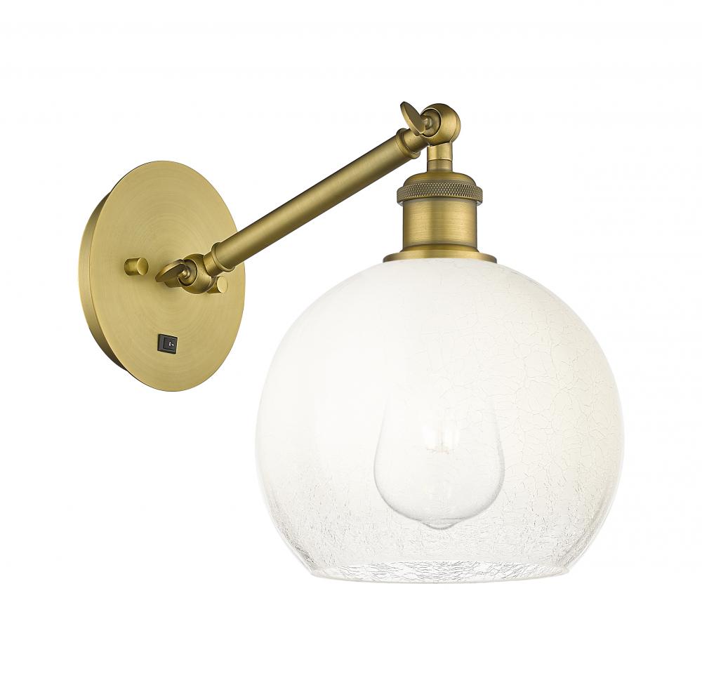 Brookhaven Globe - 1 Light - 8 inch - Brushed Brass - Sconce