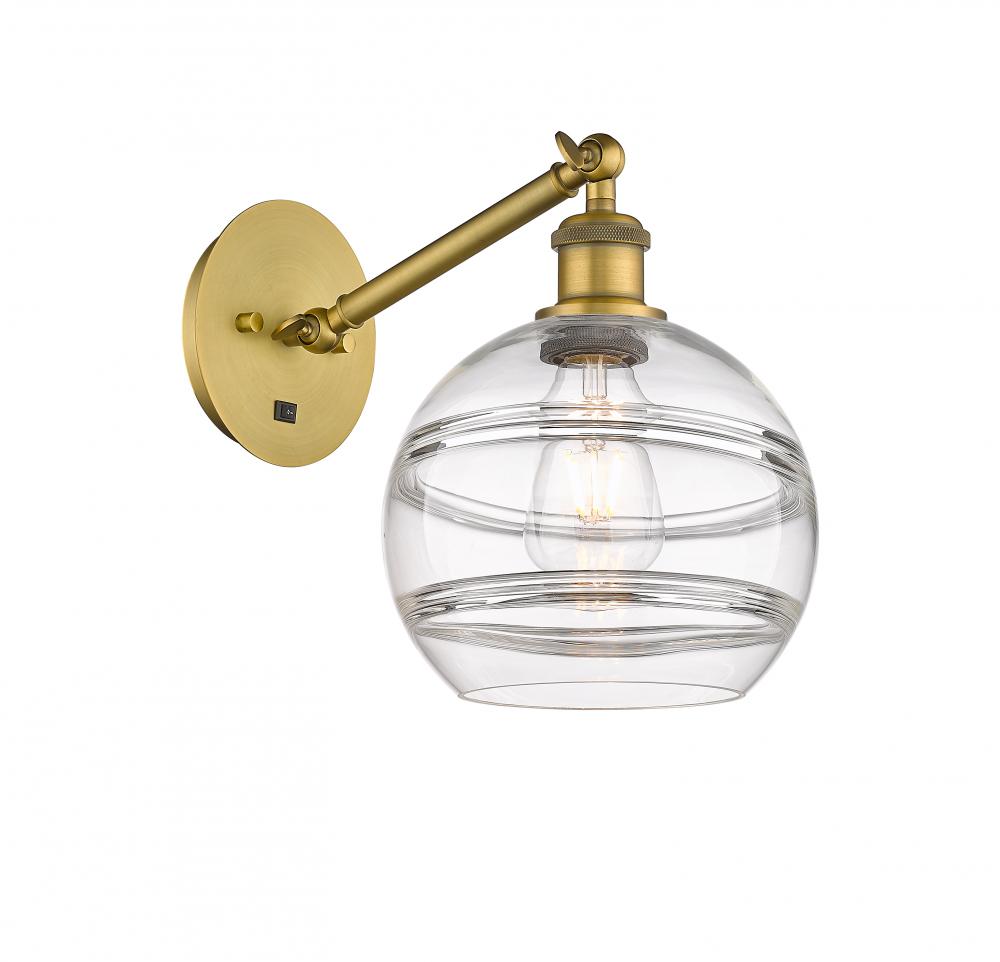Rochester - 1 Light - 8 inch - Brushed Brass - Adjustable Sconce