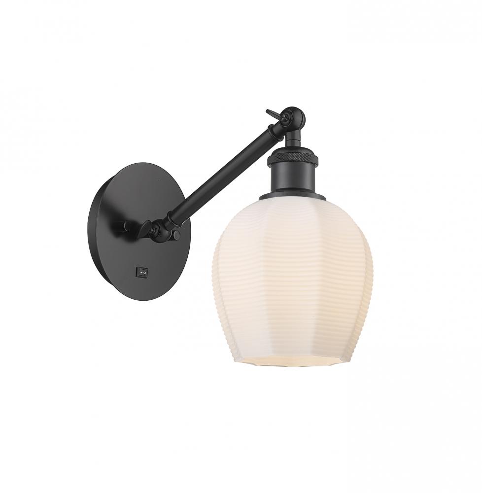 Norfolk - 1 Light - 6 inch - Matte Black - Adjustable Sconce
