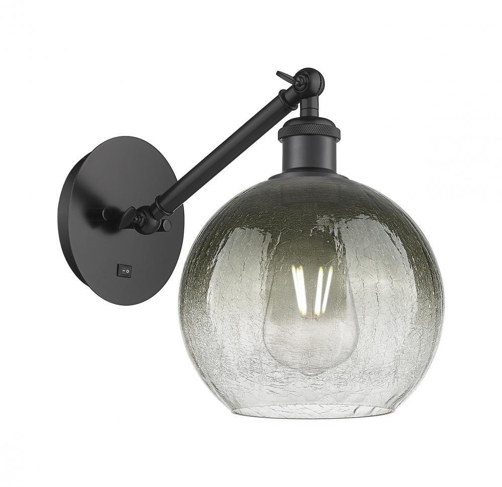 Brookhaven Globe - 1 Light - 8 inch - Matte Black - Sconce