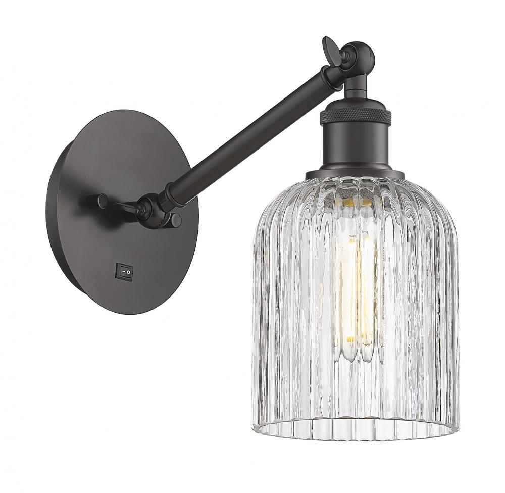 Bridal Veil - 1 Light - 5 inch - Oil Rubbed Bronze - Adjustable Sconce