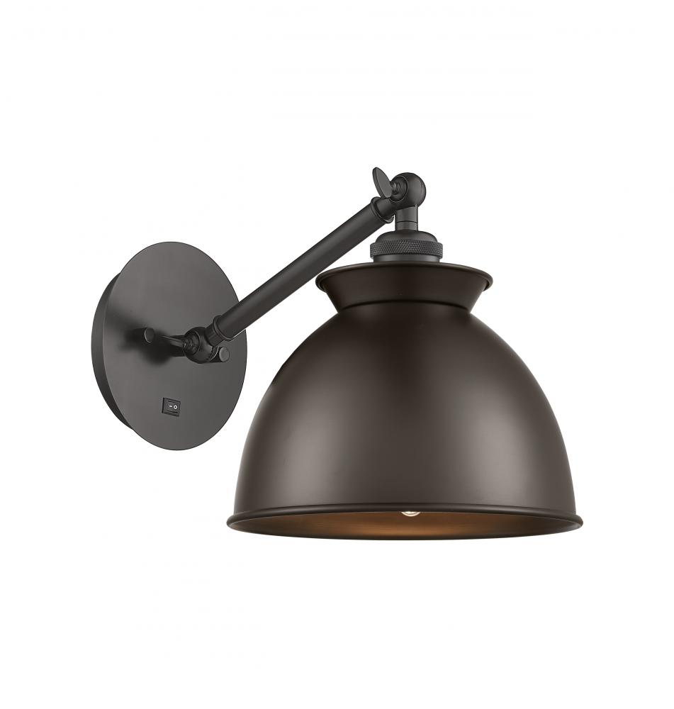 Adirondack - 1 Light - 8 inch - Oil Rubbed Bronze - Adjustable Sconce