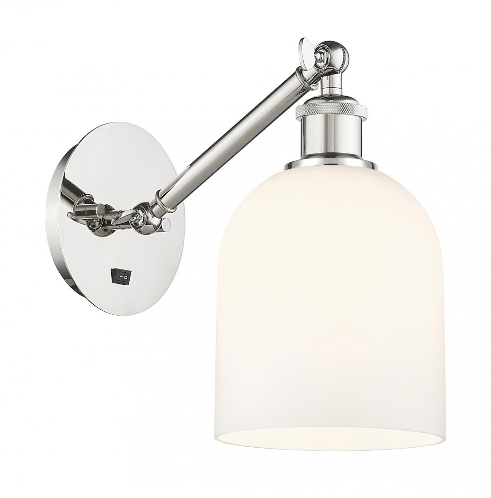 Bella - 1 Light - 6 inch - Polished Nickel - Adjustable Sconce
