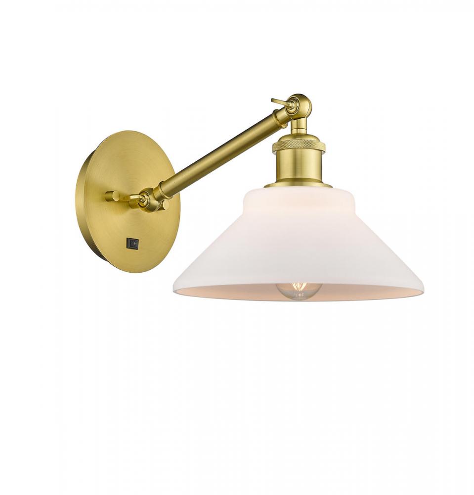 Orwell - 1 Light - 8 inch - Satin Gold - Adjustable Sconce