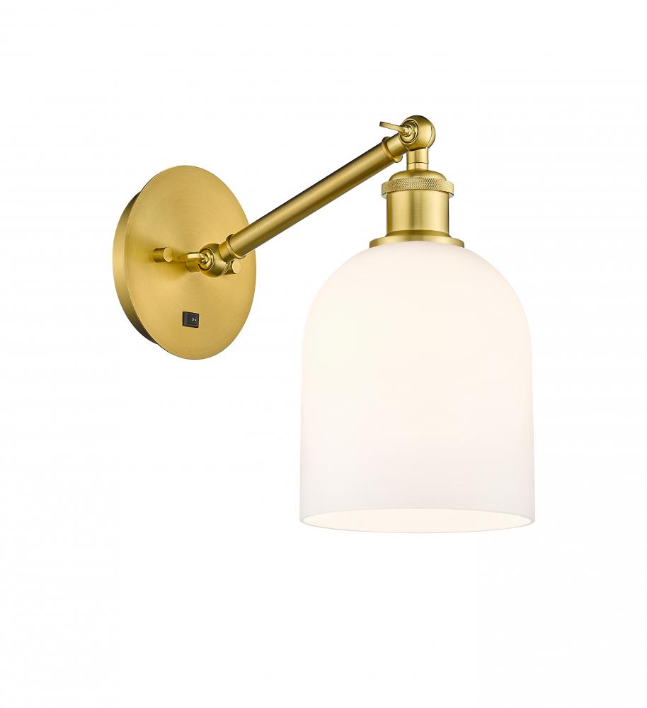 Bella - 1 Light - 6 inch - Satin Gold - Adjustable Sconce
