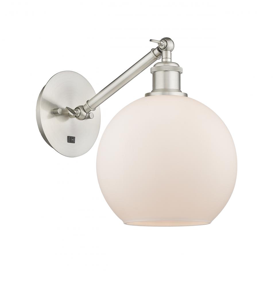 Athens - 1 Light - 8 inch - Brushed Satin Nickel - Adjustable Sconce