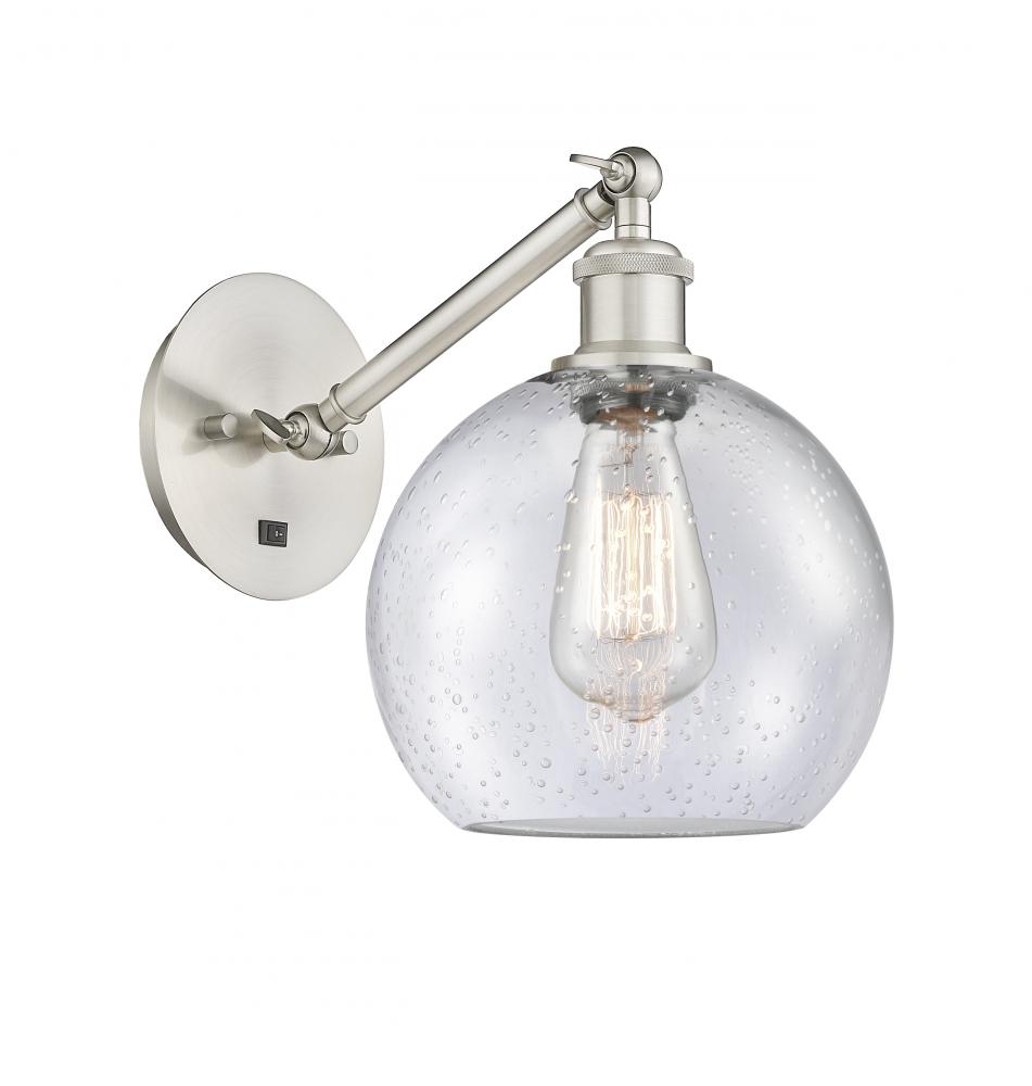 Athens - 1 Light - 8 inch - Brushed Satin Nickel - Adjustable Sconce