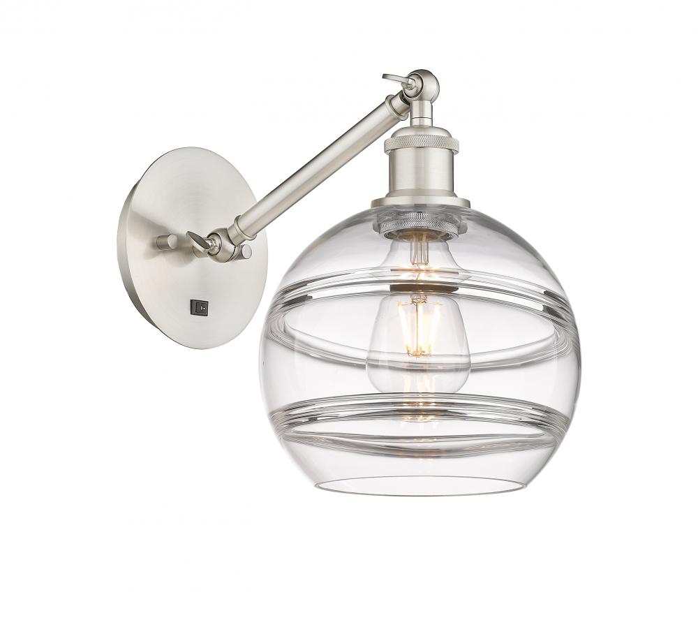 Rochester - 1 Light - 8 inch - Brushed Satin Nickel - Adjustable Sconce