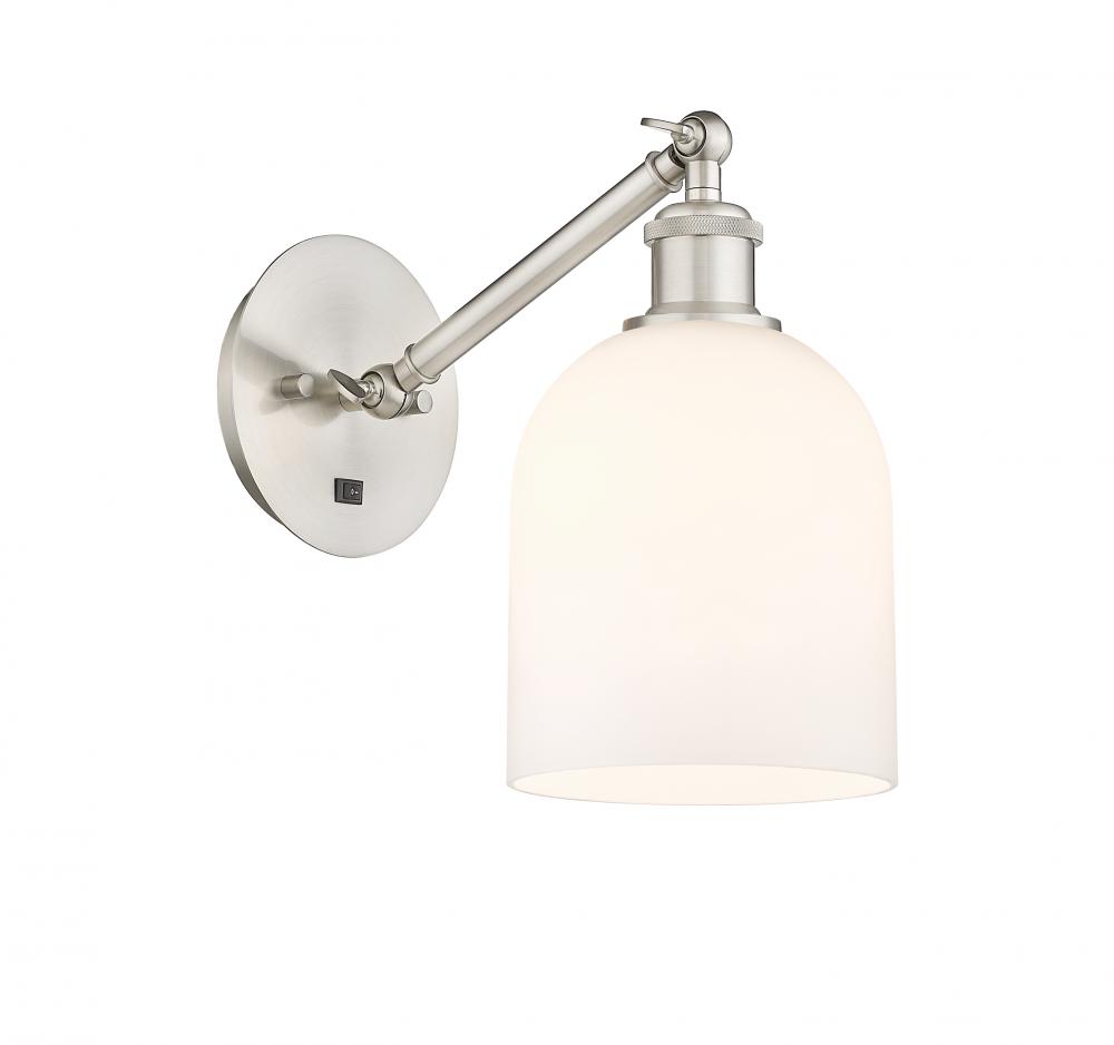 Bella - 1 Light - 6 inch - Brushed Satin Nickel - Adjustable Sconce