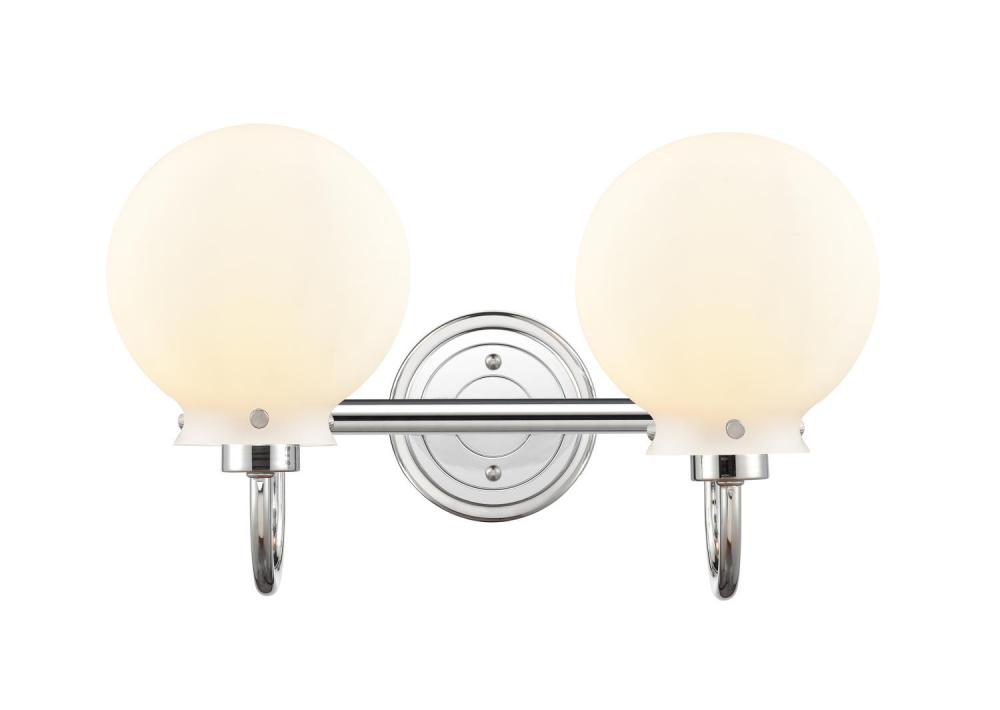 Olivia - 2 Light - 17 inch - Polished Chrome - Bath Vanity Light